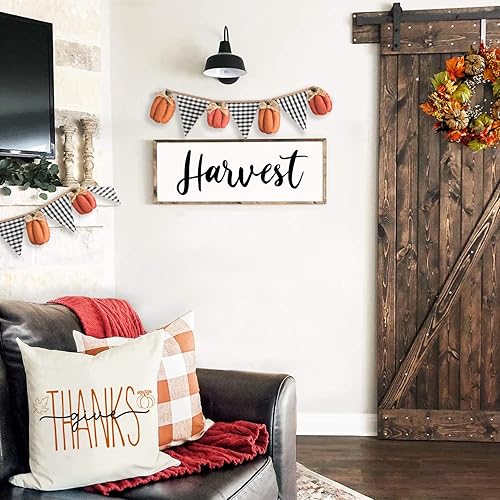 Miniatura 10 de Fundas de almohada de 12 x 20 pulgadas con texto en inglés Hello Fall, Hello Pumpkin, fundas de almohada decorativas para decoración de otoño (12 x