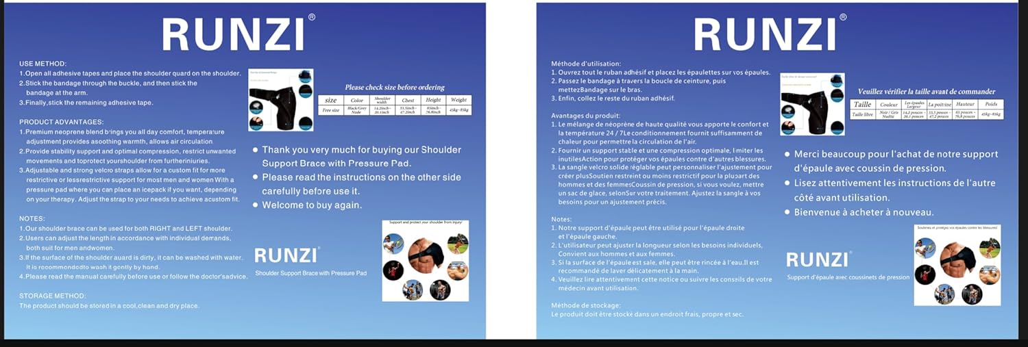 Shoulder Stability Brace Adjustable Shoulder Support with Pressure Pad, Light Breathable Neoprene Rotator Cuff Shoulder Support for Sport, Dislocated AC Joint, Labrum Tear, Shoulder Pain 71RdKO4N+jL. AC SL1500