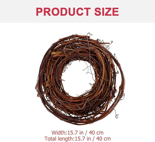 Miniatura 4 de Guirnalda de ramitas de vid natural, guirnalda de Navidad, manualidades, colgante, boda, fiesta, decoración del hogar