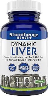 Stonehenge Health Dynamic Liver Supplement, Supports Detoxification, Liver Health, Cholesterol and Triglyceride Levels, & Healthy Digestion*, 60 Capsules