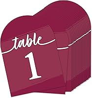 Vista 8 de Big Dot of Happiness Tarjetas de números de mesa verde salvia, tarjetas de doble cara de 5 x 7 pulgadas, tarjetas de recepción de boda, fiesta