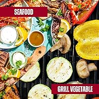 Vista 4 de Pork Barrel BBQ condimento y adobo All American – Sin azúcar, Keto, sin gluten, sin MSG, adobo BBQ multiusos y condimento para carne – 7 libras