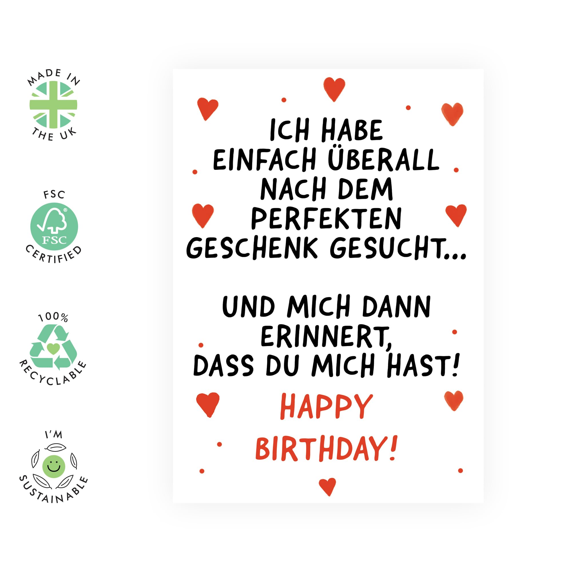 WhatSign Lustige Rubbel-Geburtstagskarte – Frech, Mit Umschlag, 14x20,3 Cm, Für Ihn & Sie