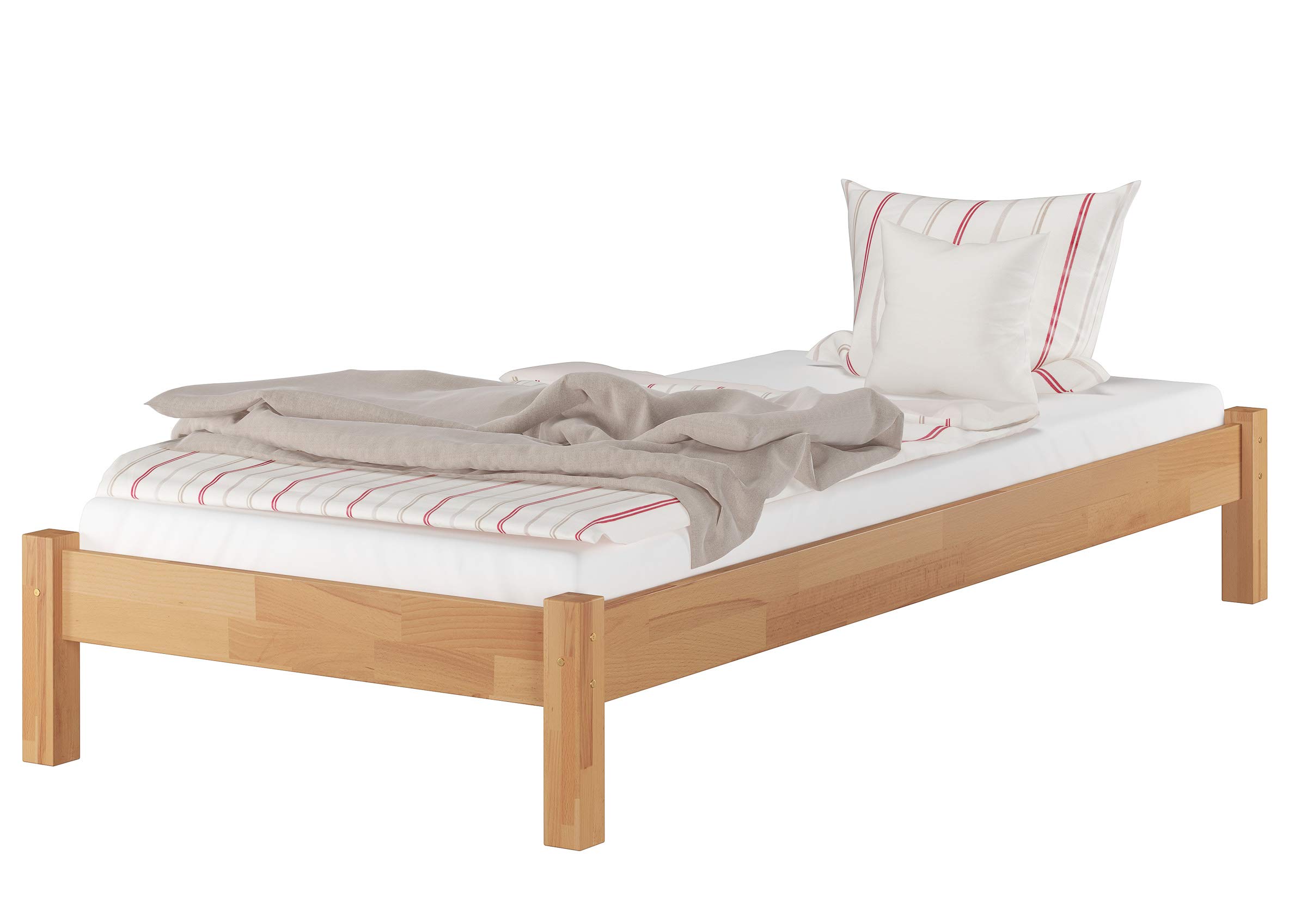 Erst-Holz®Futon-Bettgestell Massive Buche 90 x 200