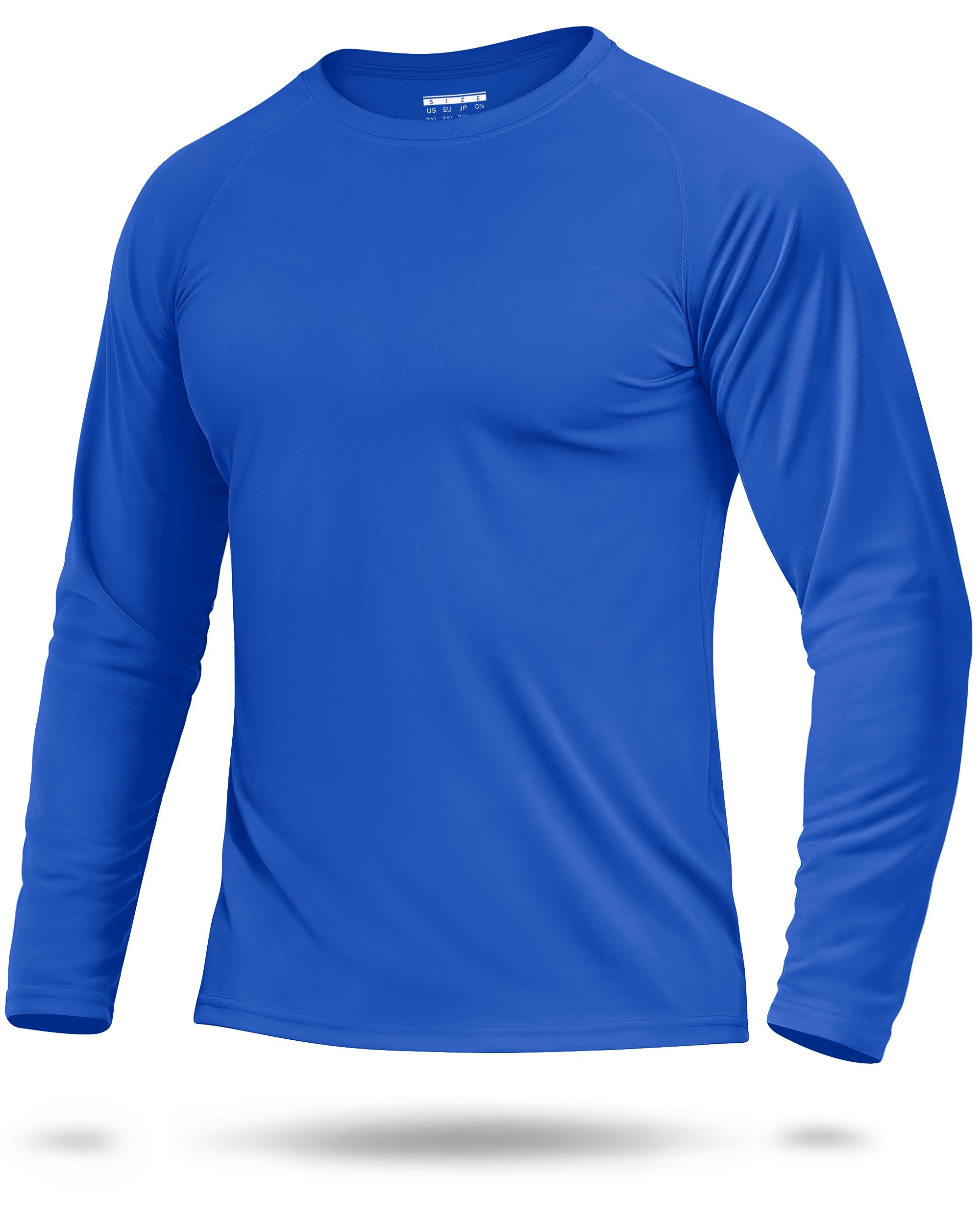 Boladeci Men's UPF 50+ Sun Protection UV SPF Shirts Long Sleeve Lightweight Quick Dry Swim T-Shirts Rash Guard