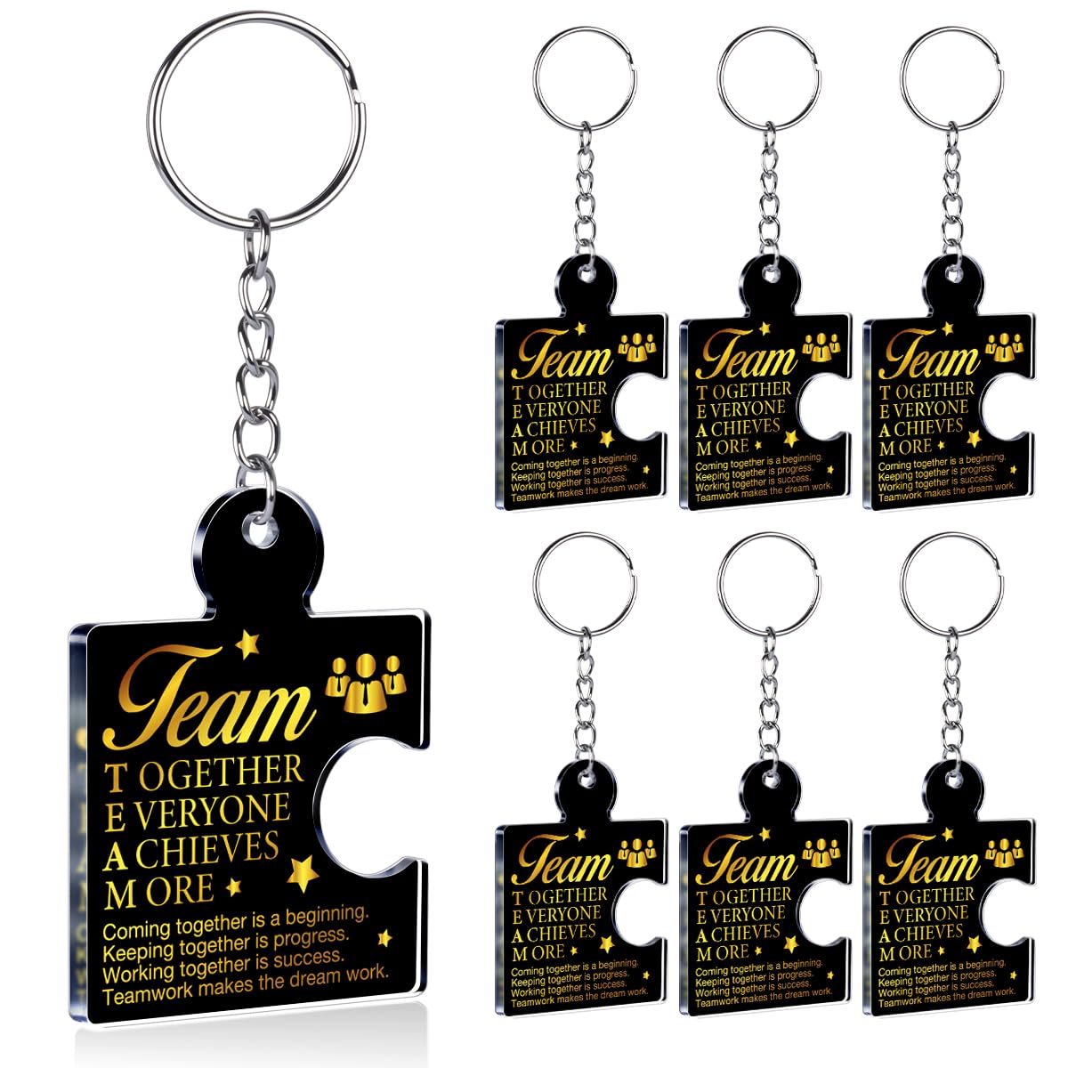 Team Appreciation Gifts Bulk Thank You Keychains for Coworkers