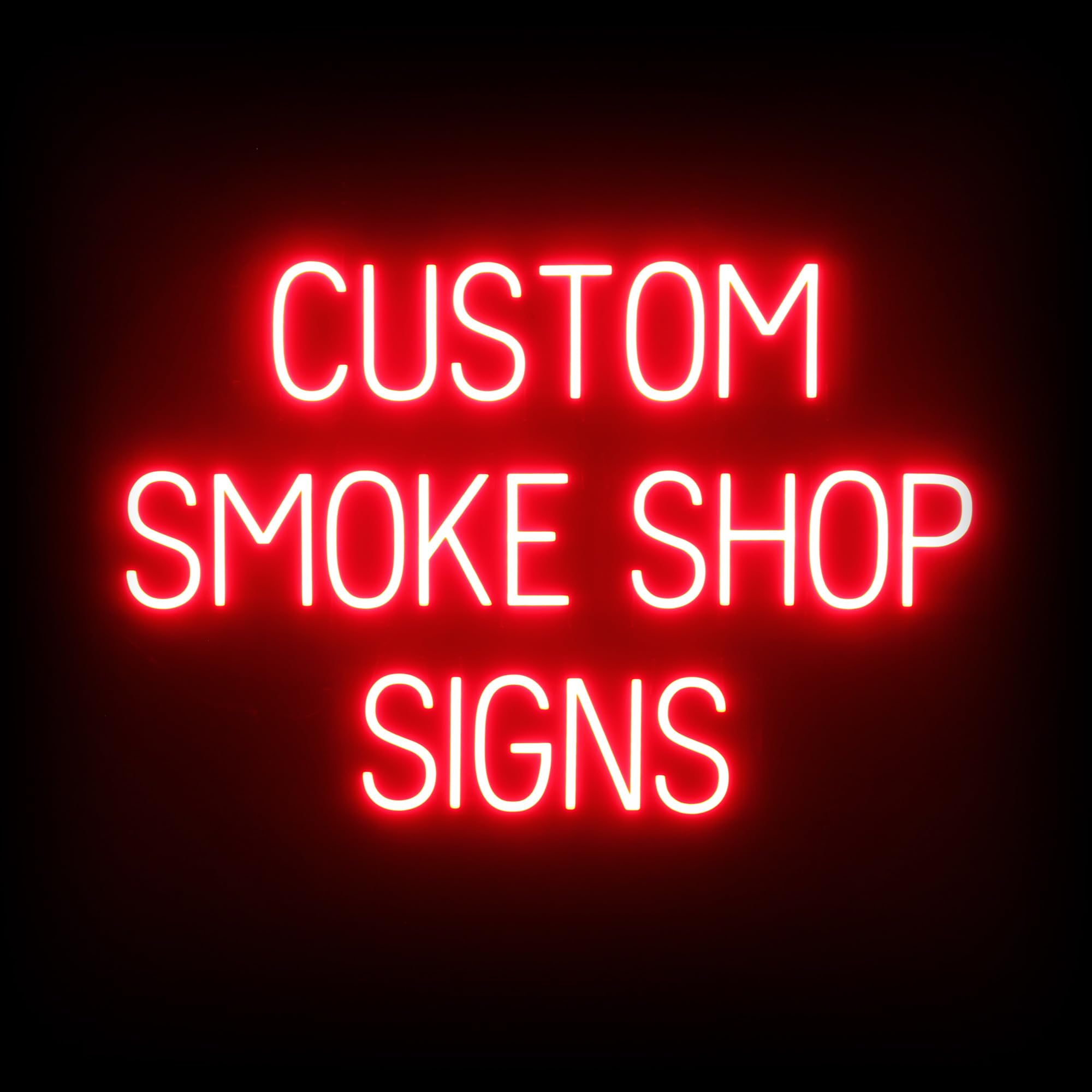 SpellBrite Custom Smoke Shop Sign for Business, Ultra-Bright Red LEDs