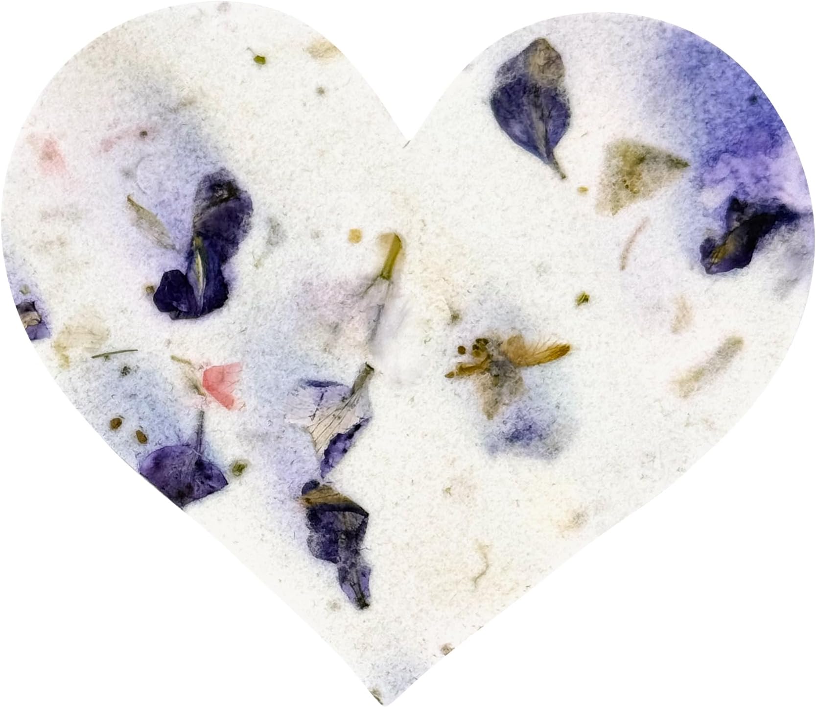 50pcs Large Purple Heart Seed Paper – Plantable & Writable Wildflower Seed Paper, Unique Gift for Mom This Valentine’s Day, Mother’s Day, Wedding, Shower Favors, & Life Celebrations