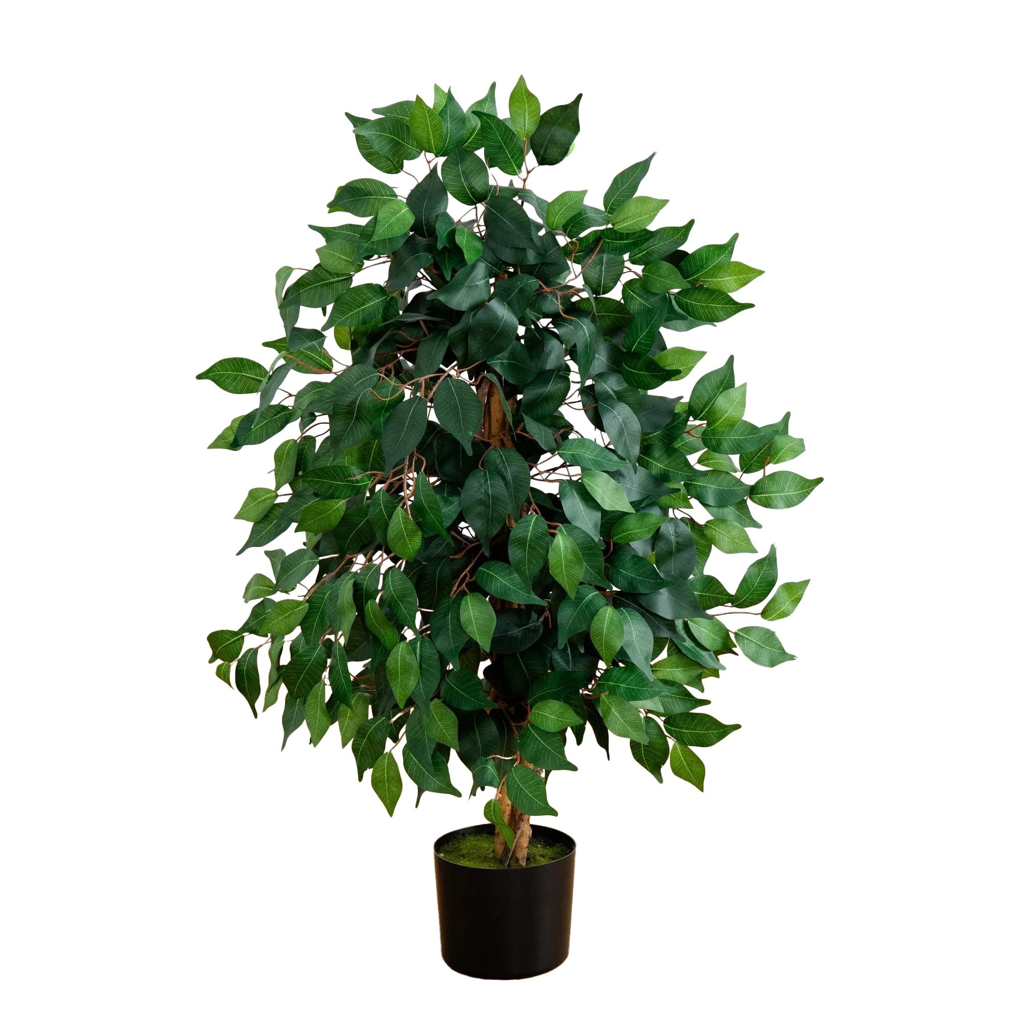 Nearly Natural 5298 Ficus Silk Tree, 3-Feet, Green