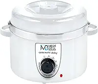 Mega Bell, Panela aquecedora de cera para depilação, Termocera, Cera-Matic Baby, Sem refil, Bivolt, 200g, Branca