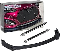 Vista 26 de x xotic tech Alerón Labio Universal para Parachoques Delantero Spoiler Barbilla Divisor Difusor Protector Ala Guardabarros Moldura Kit de Carrocería