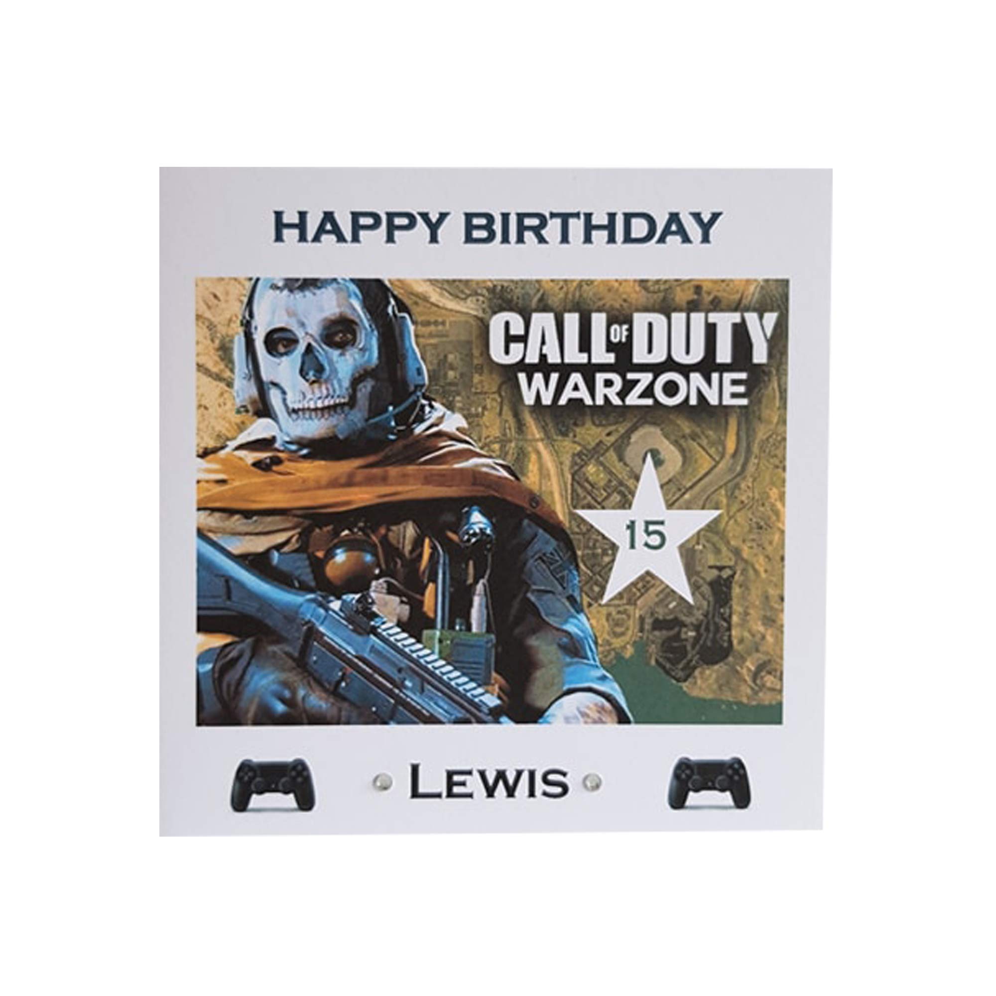 Buy Personalised Call Of Duty WARZONE BIRTHDAY CARD Greeting Card for