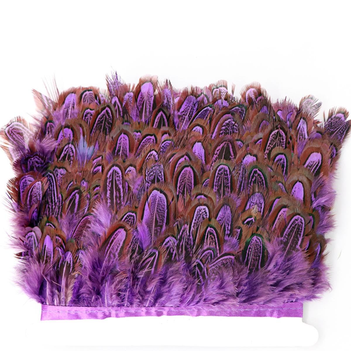 10 Metri/Lotto di Mandorle Naturali a Collo Alto Piume di Fagiano Trim Nastro Guarnizioni di Piume per L'artigianato Fai da Te Plumas-Royal Blue