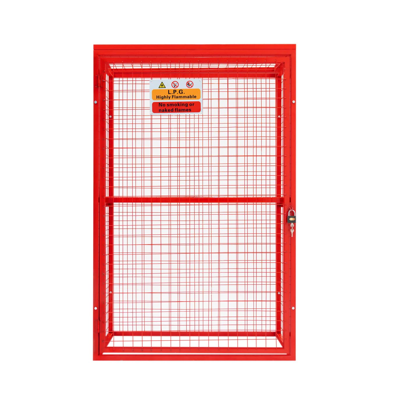 Monstershop Unisex Red Gas Bottle Collapsible Mesh Cage – 181Cm X 116Cm X 57Cm