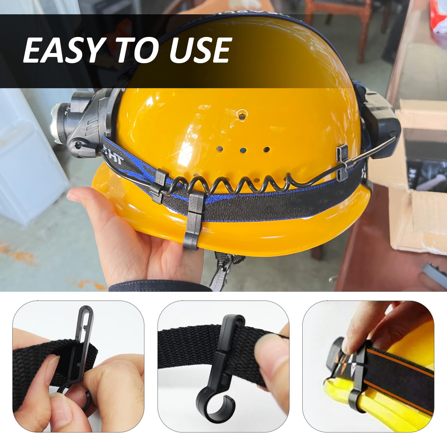 12 hebillas para casco y faro hebillas fijas antideslizantes y accesorios para faros y cascos