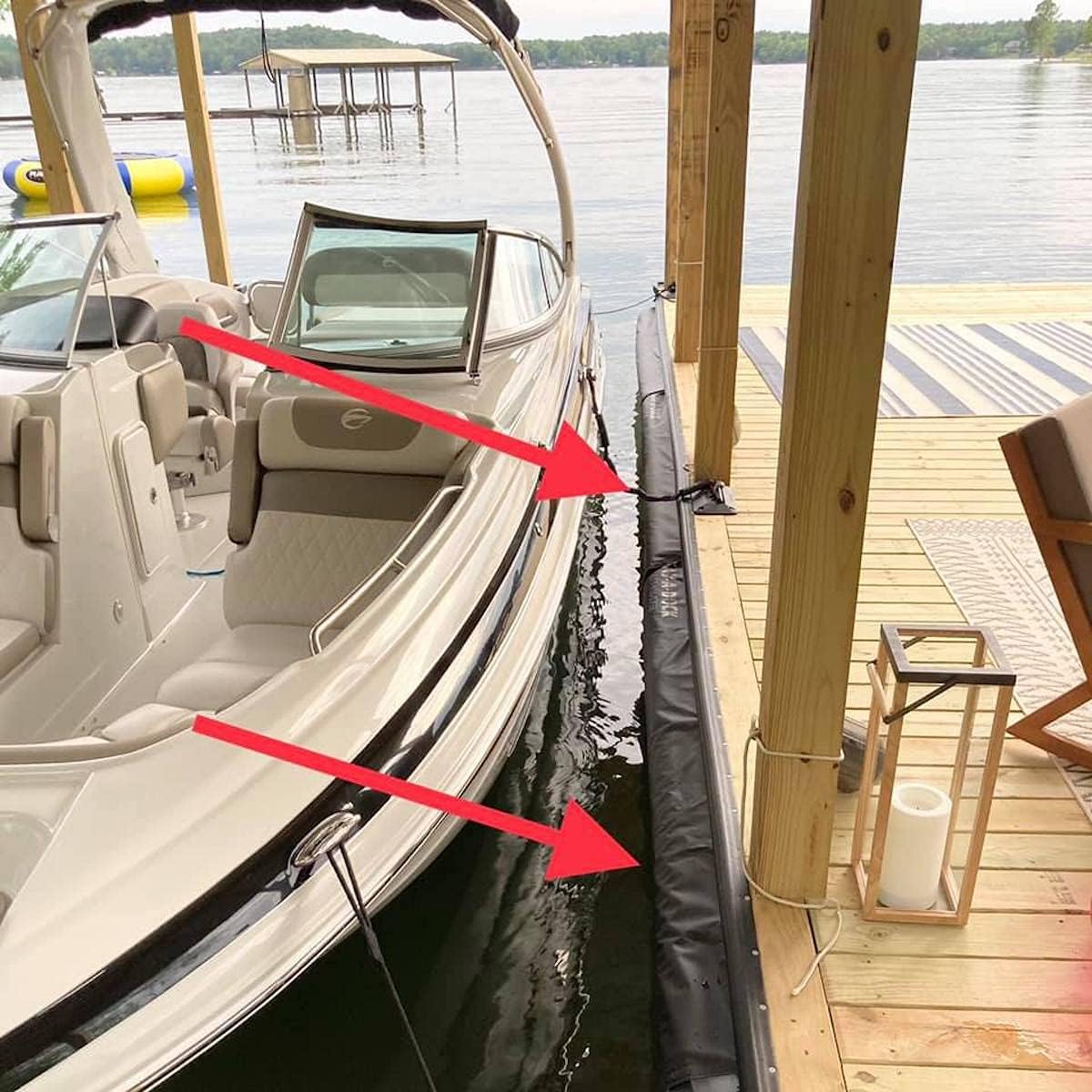 Sav-A-Dock Patented Protection Bumper System, Boat Dock Shielding, 8 and 4 Foot Horizontal and 4 Foot Vertical Configurations, Hardware Kit Included, Protection Guaranteed
