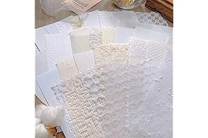 A5-Sized Handmade Scrapbooking Paper, 30-Piece Textured Paper Set (Style-C)