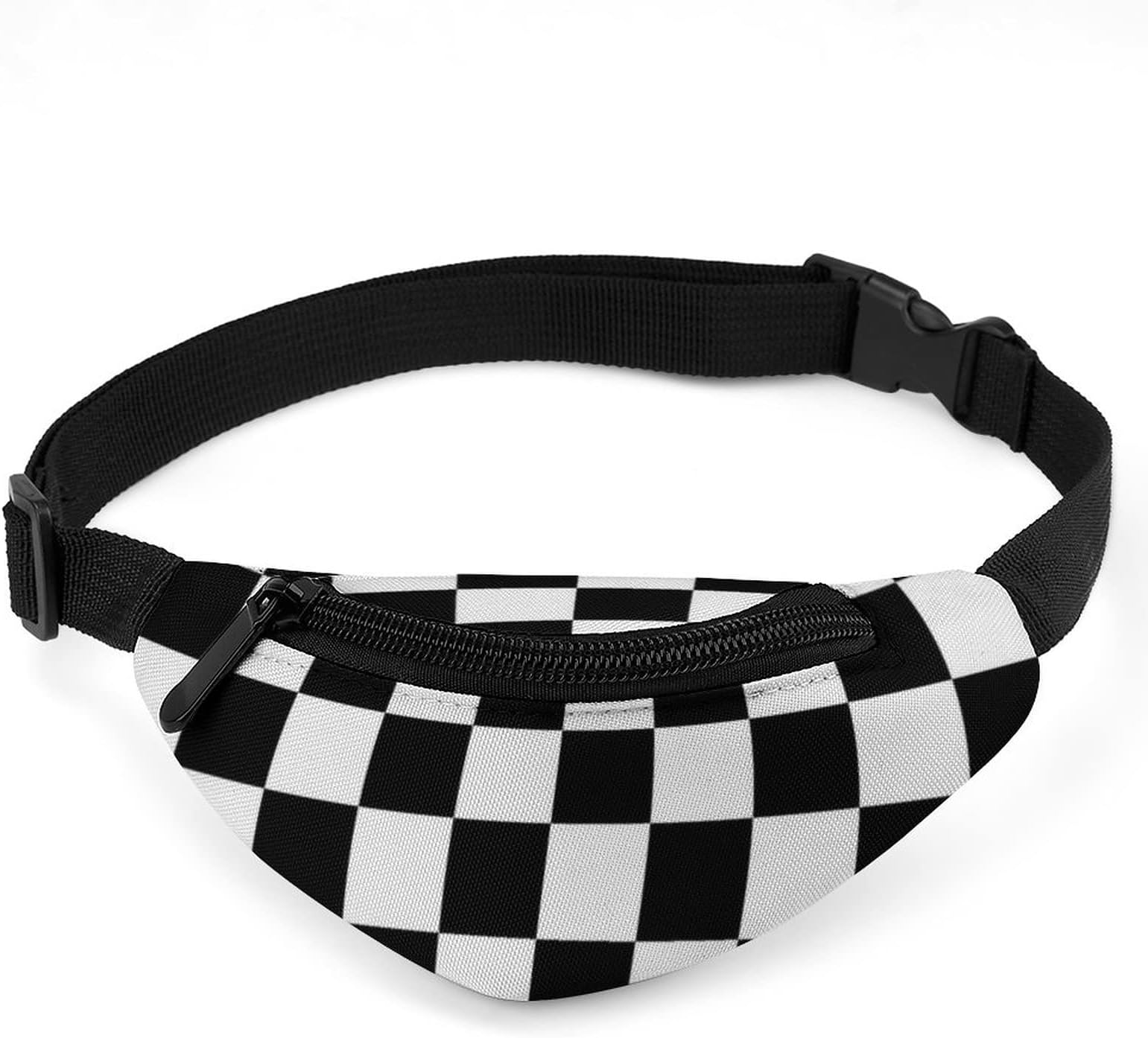 Hon-Lally Black White Race Checkered Flag Pattern Dog Backpack Puppy Pack Pet Harness Self Carrier Rucksack Adjustable for Travel Outdoor Camping Hiking