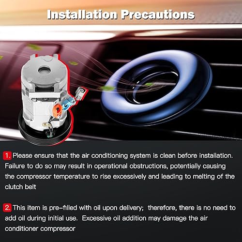 Miniatura 5 de cciyu Compresor de aire acondicionado para Honda Odyssey Pilot Ridgeline para Acura MDX TL 3.5L 3.0L 3.2L 2003-2008 6 ranuras reemplaza al compresor