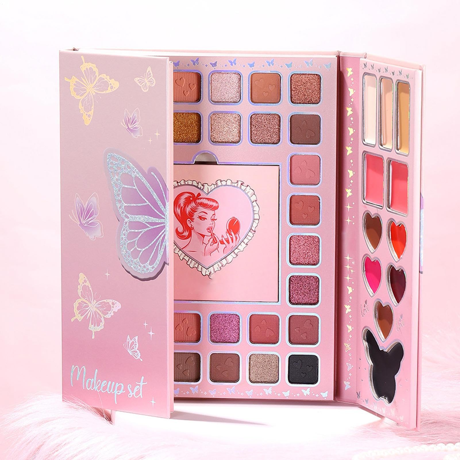 Palette di ombretti | Kit di trucco a 32 colori, palette di ombretti nudi, per donne, adolescenti, adulti, principianti, viaggi, casa, navetta giornaliera, incontri e