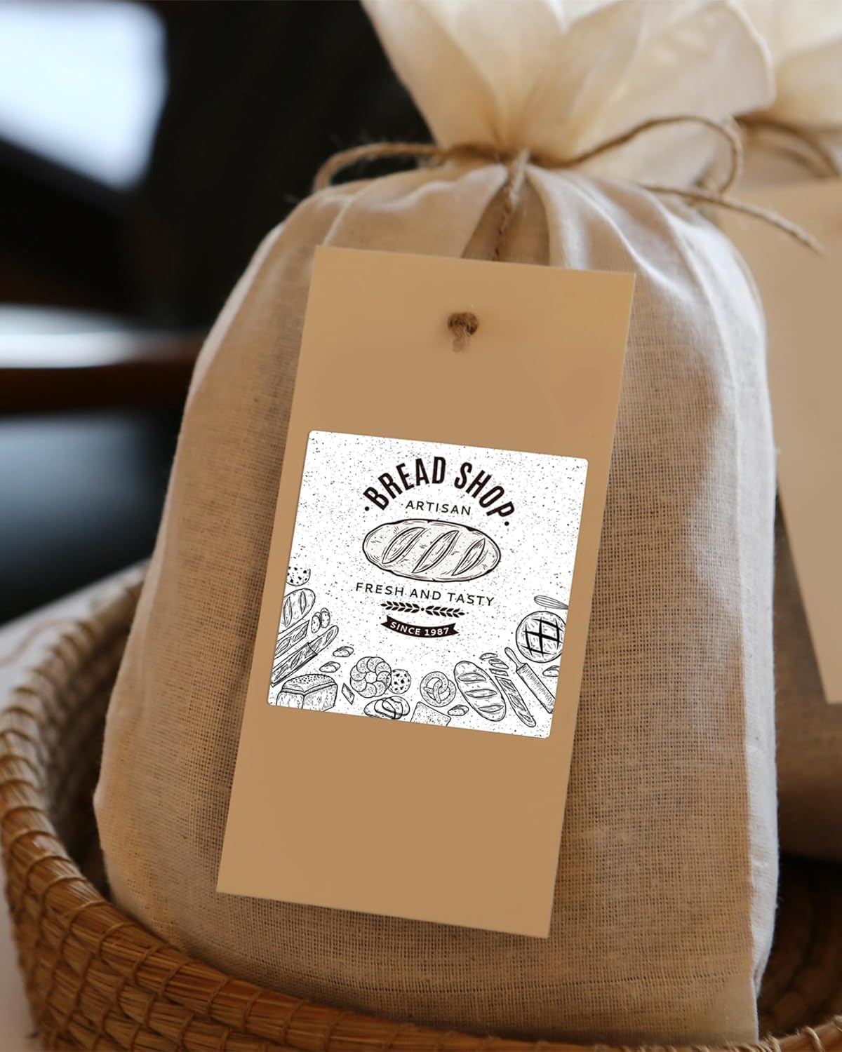 2x2 Thermal Labels Square Thermal Sticker Labels with Perforated Line, 500 Sheets/1 Roll, White, for QR Code, Baking, Product Logo, Business - Image 4