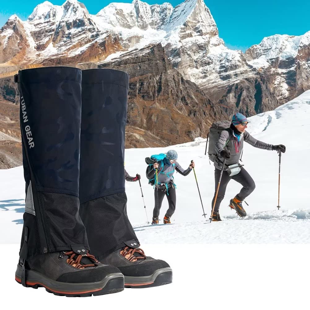 ROTTO Polainas Impermeables Senderismo Nieve Trekking Caza Cremallera Totalmente Abierta