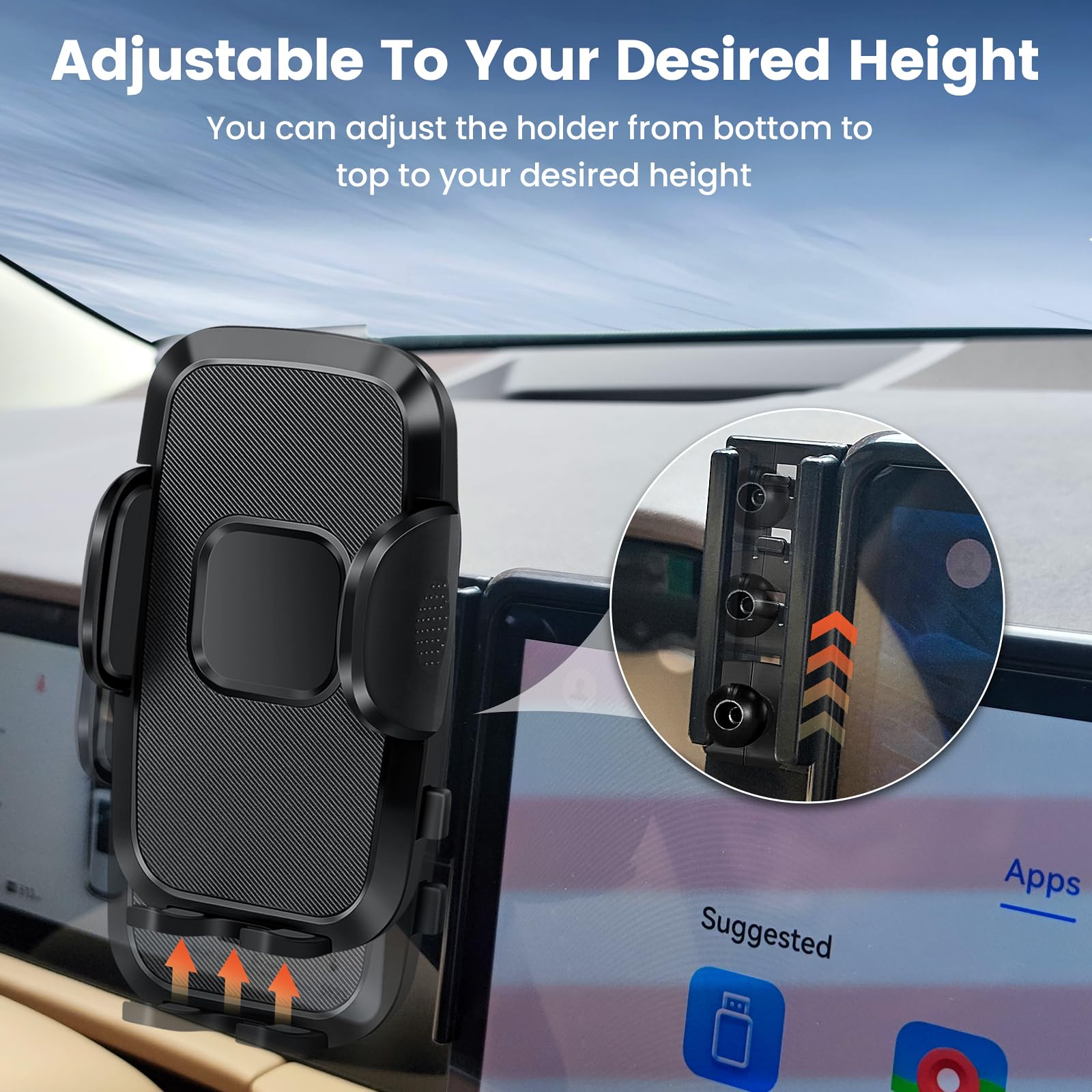 peleus Ajuste personalizado para soporte de teléfono de coche, Audi A4 2020 A5 2020 Q5 2021, accesorios para teléfono móvil, pantalla de 10.1 pulgadas, soporte para teléfono celular, soporte para
