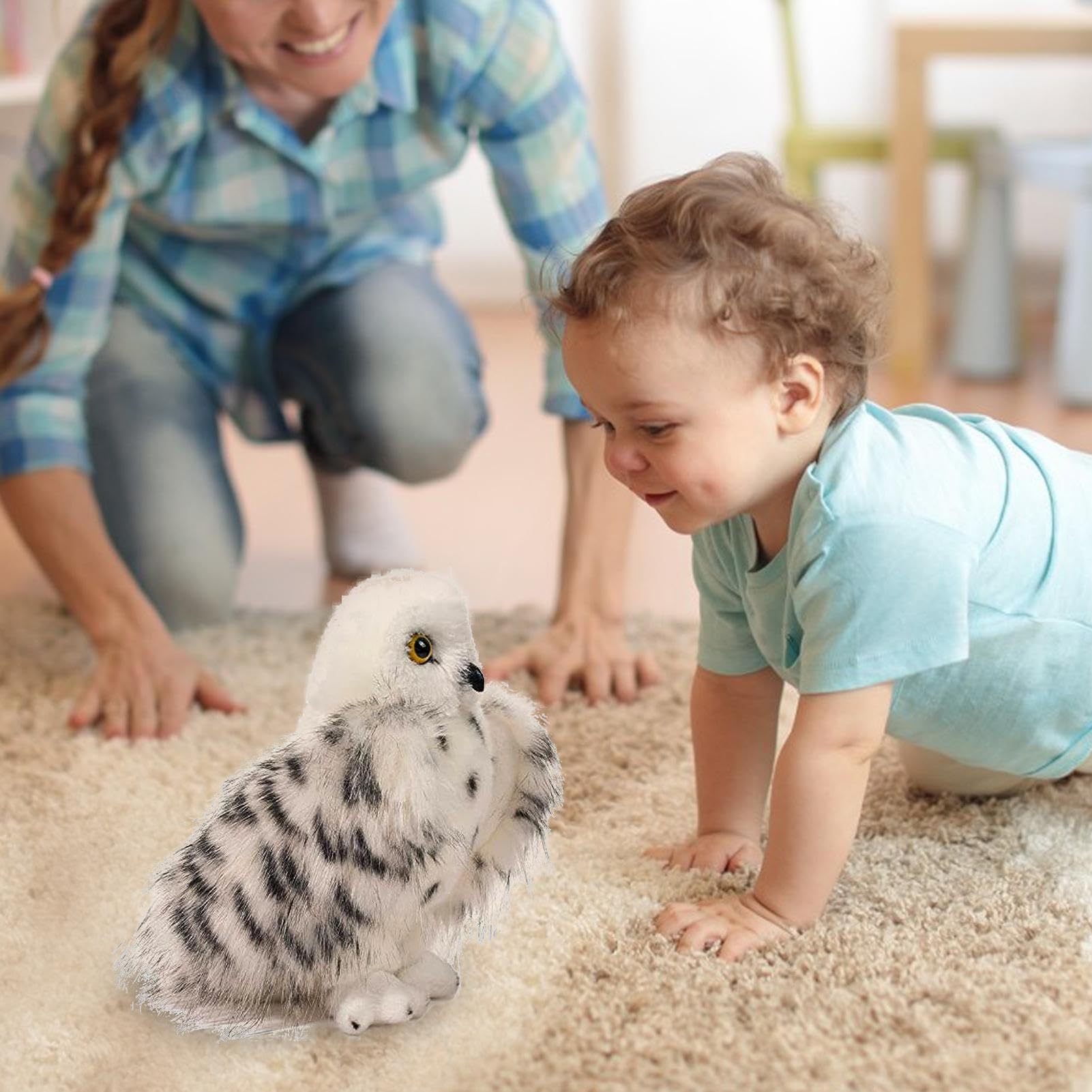 Amazon.co.jp: シロフクロウの、リアルなフクロウの、UPlush フクロウ