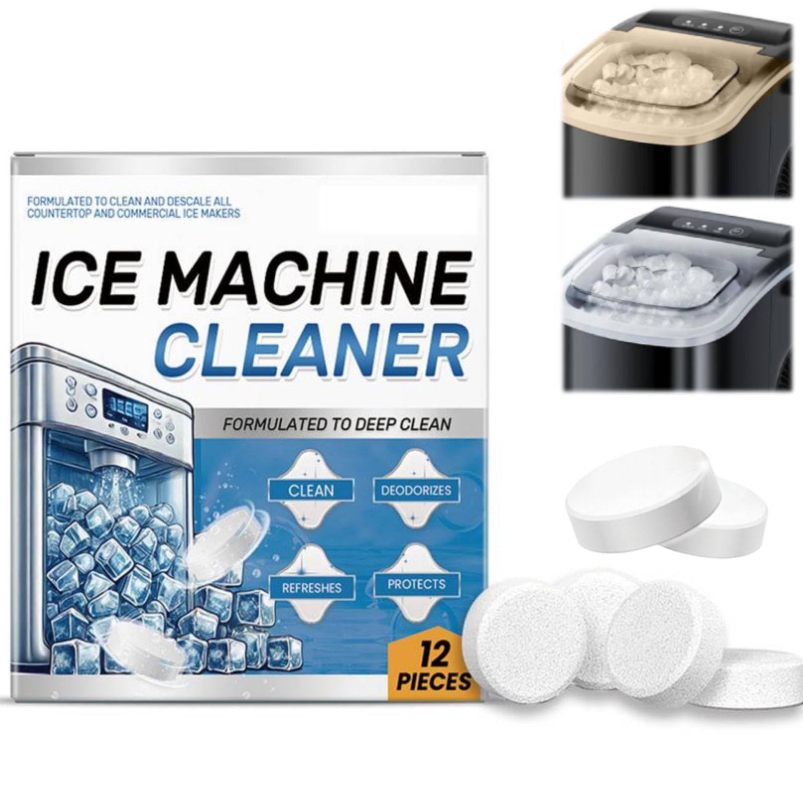 Nettoyant Et Détartrant Pour Machine à Glaçons, 12 Et 24 Tablettes