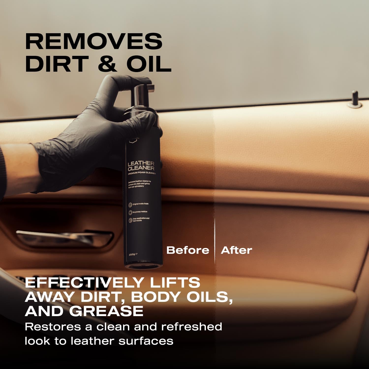 Nasiol Leather Cleaner Premium pianka do fotelika samochodowego skóra szampon do czyszczenia skóry