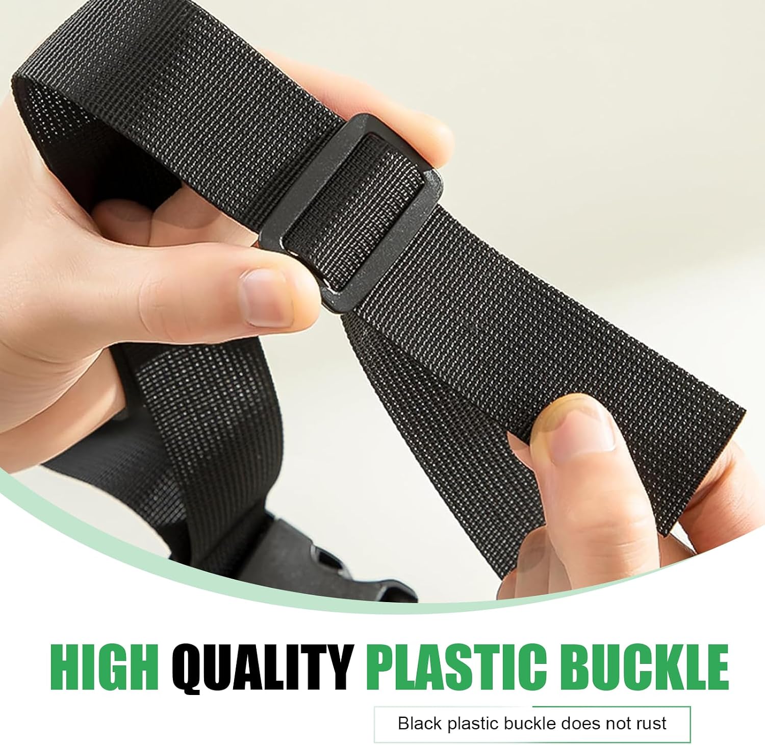 Car Battery Tie Down Strap, 39 Inch Adjustable Quick Release Buckle Battery Hold Down, Nylon Webbing Straps with Plastic Carabiner, Universal for Cars, SUVs, Boats, Luggage & Outdoor Sports