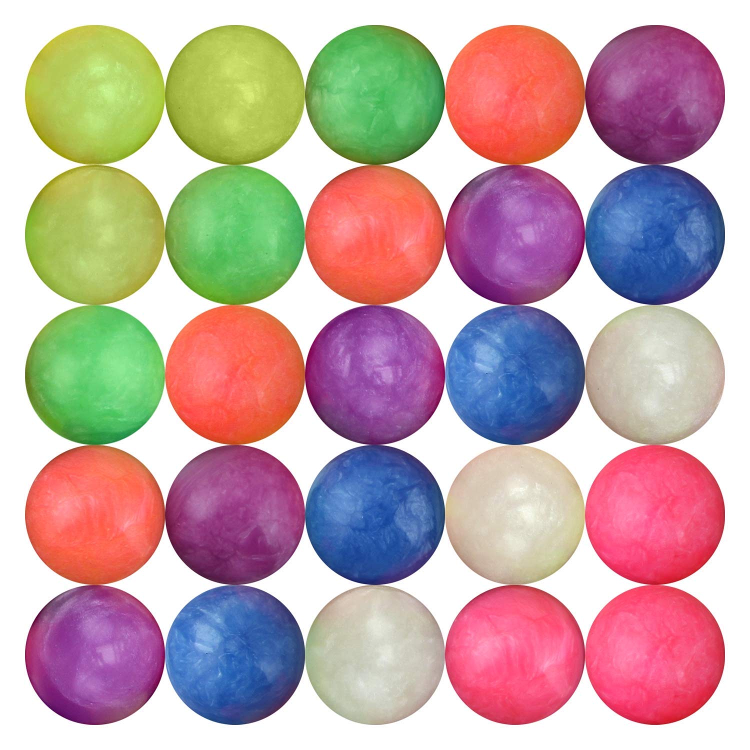 Entervending Bouncy Balls Bulk Party Favors for Kids Gumball Vending Machine Toys 100 pcs 32 mm 1.26"