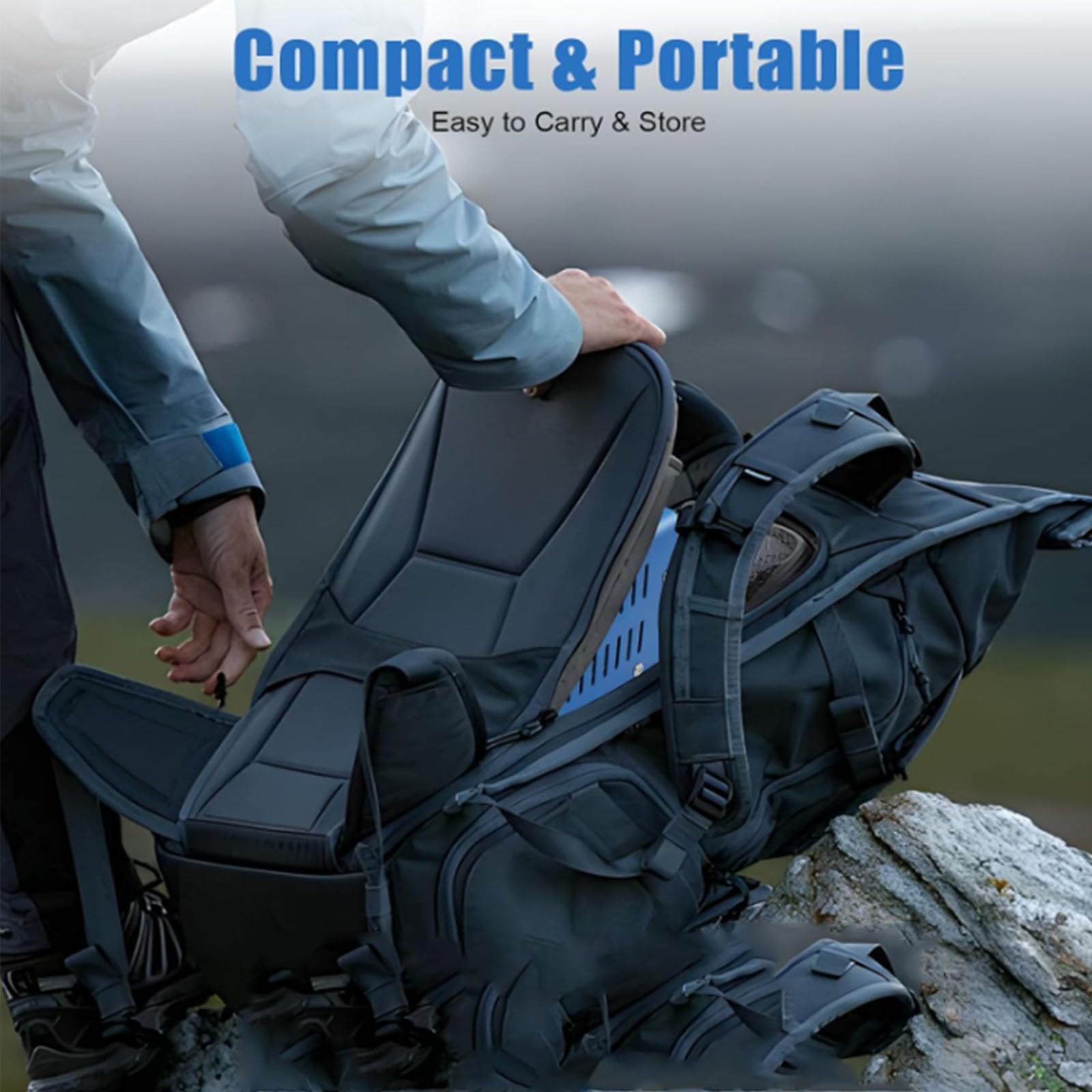 Generatore a Manovella Manuale 20W Portatile per Emergenze con Ricarica USB per Viaggi e Campeggio Impermeabile e Antisfondamento