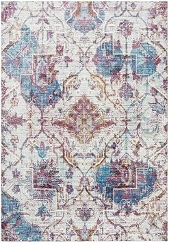 Rizzy Home Alora Decor Morocco 810"x1110" Vine/Diamond Cream/Blue/Rust/Gold Area Rug