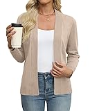 Women's Lightweight Cardigan Sweaters Long Sleeve Open Front Knit Casual Classic Cardigans
