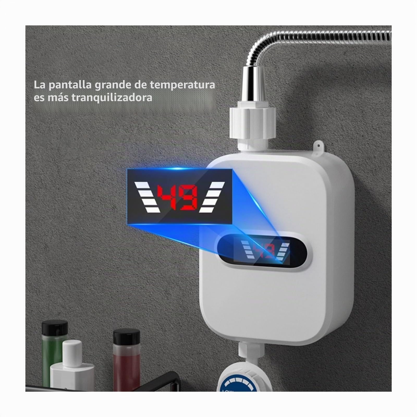 Calentadores de piscina, Calentador De Agua Instantáneo De Acero Inoxidable 304, Aspersor De Apagado Automático, Calentador De Agua, Aspersor Impermeable LCD Digital