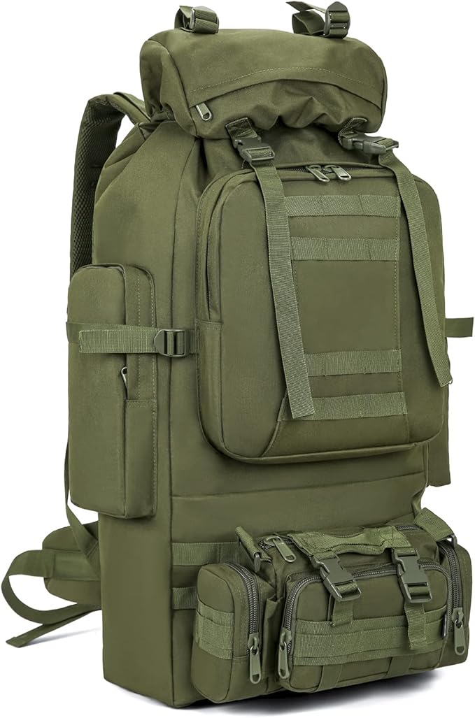 HongXingHai 100L Camping Hiking Backpack,Molle military Tactical rucksack...