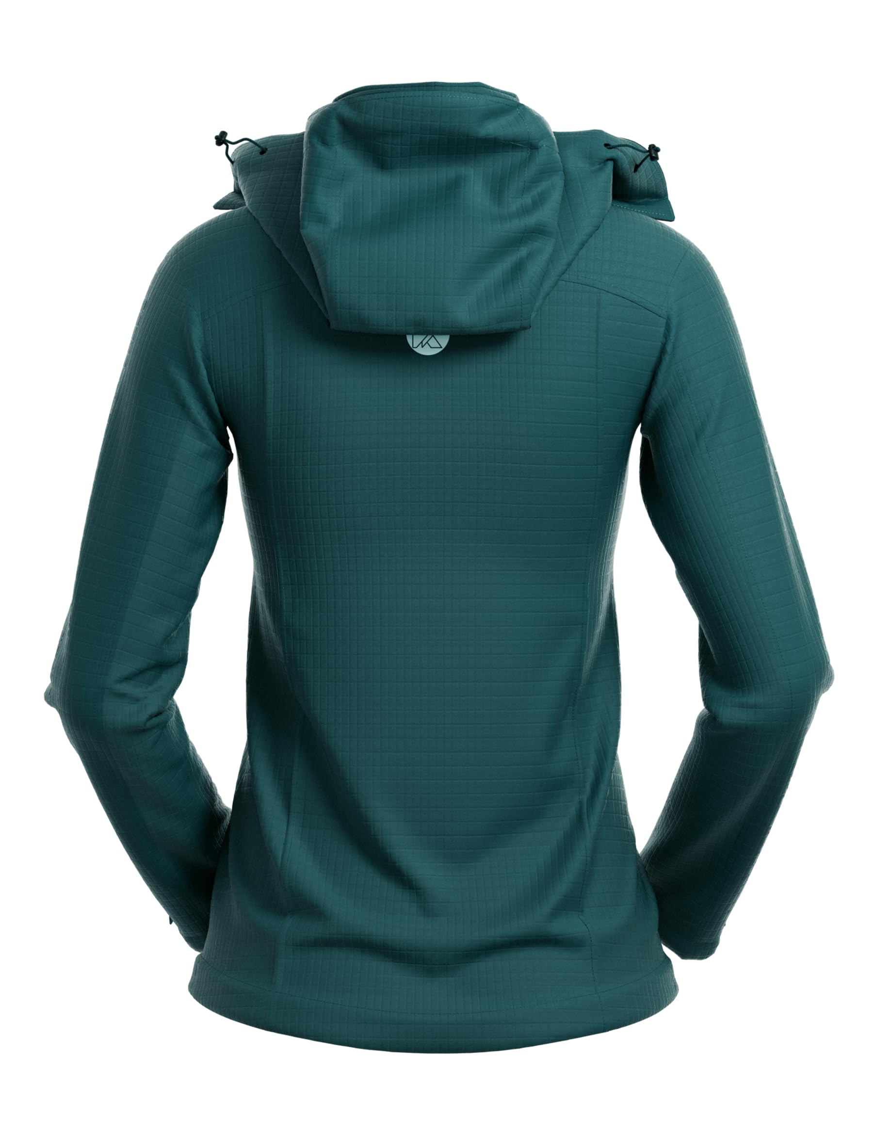 KUTOOK Chaqueta Softshell Ciclismo para Mujer Invierno Impermeable Cortavientos Chaqueta con Capucha Forro Polar para SenderismoTrekking Montaña Escalada
