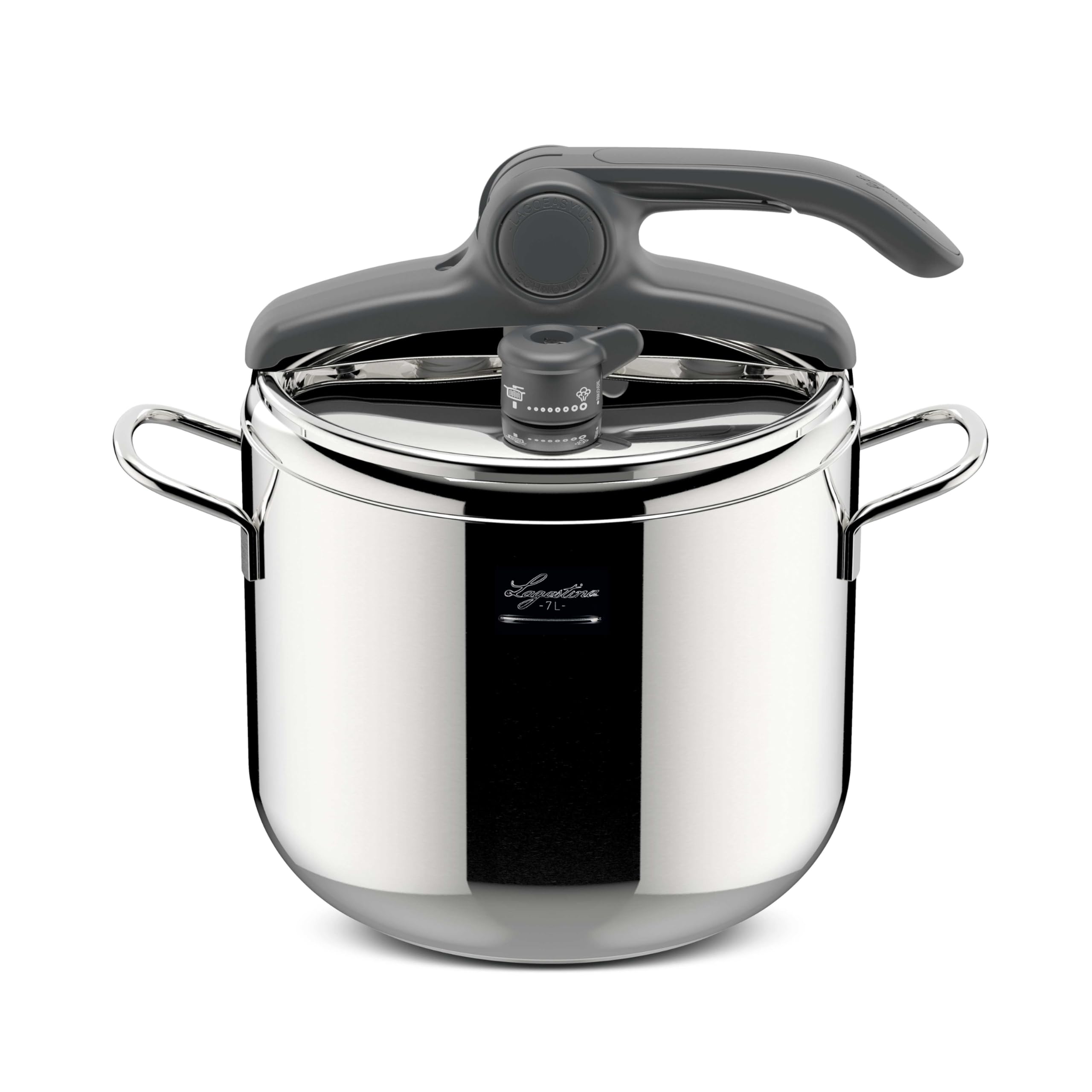 Lagostina Irradial, 7L/ 7.4 Qt. Pressure Cooker Lagoeasy'up