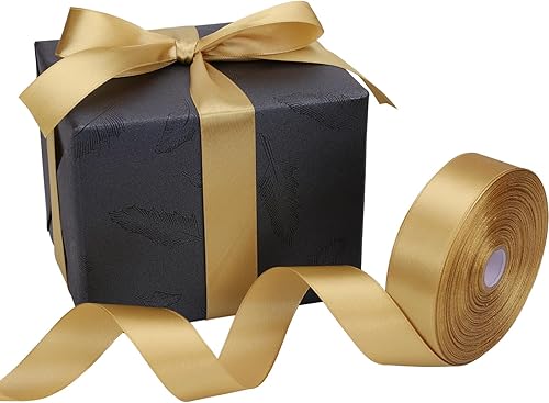 Miniatura 176 de Cinta de oro rosa de 1-1/2 pulgadas, para envolver regalos, 50 yardas, corona de fiesta de boda, costura, accesorios para el cabello, decoración