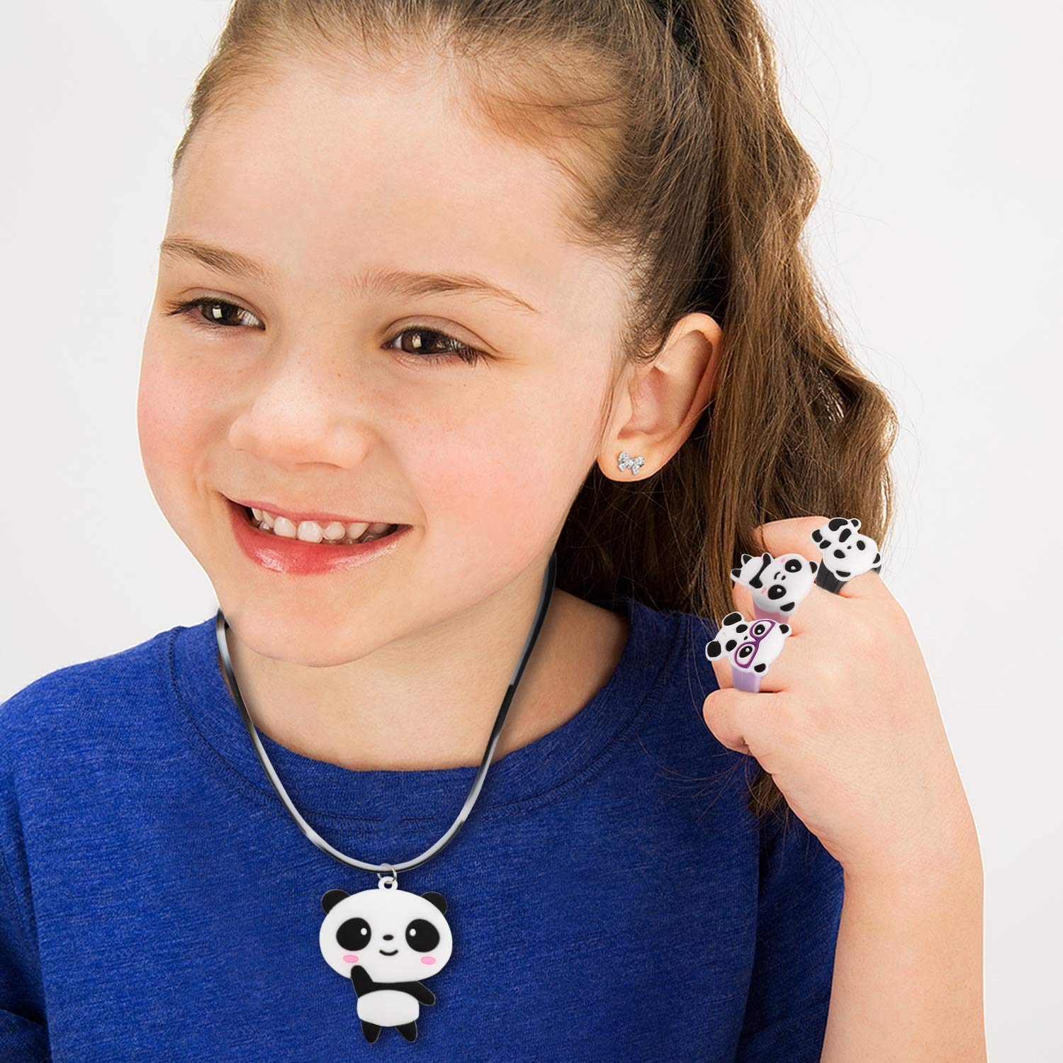 86-teiliges Panda Party-Mitgebsel Set – Mit Armbändern, Schlüsselanhängern, Tüten & Aufklebern