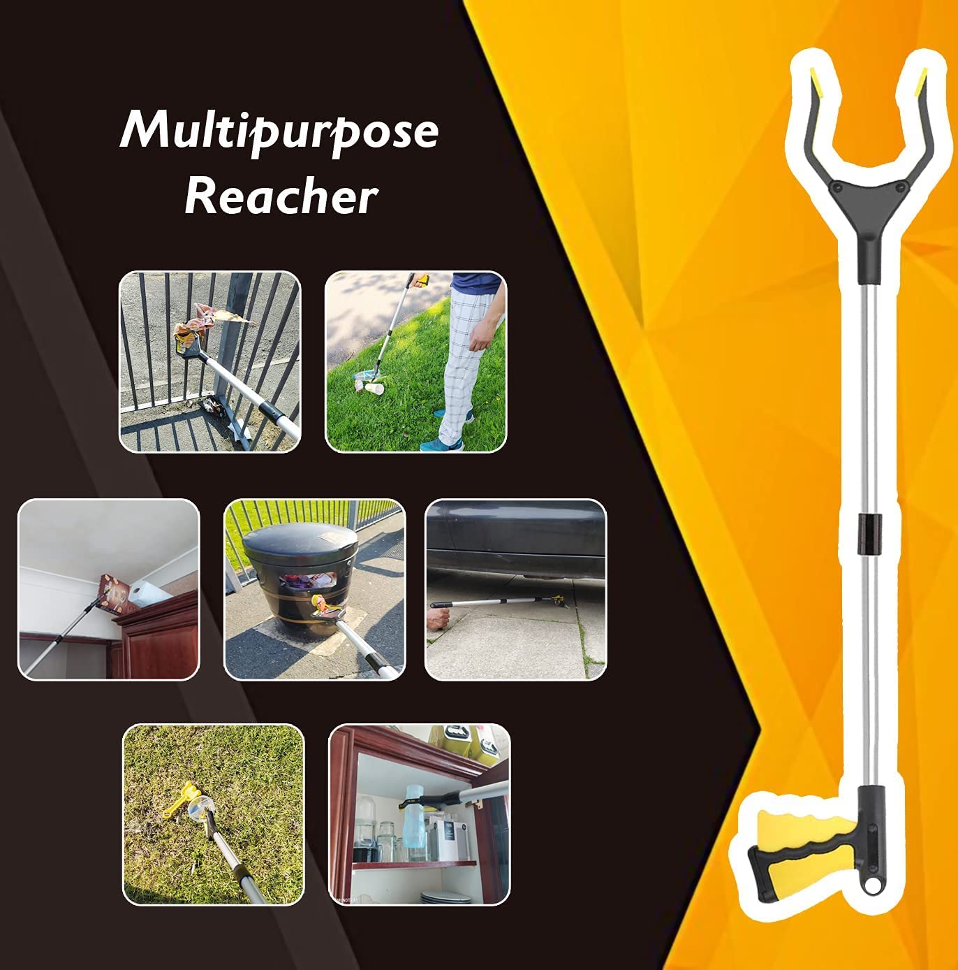 Tstrugglers Litter Picker with 32 Inches Foldable Litter Picking