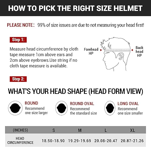 Miniatura 6 de TRIANGLE Casco de motocicleta para niños, casco de cara completa ligero con 2 viseras aprobado por DOT