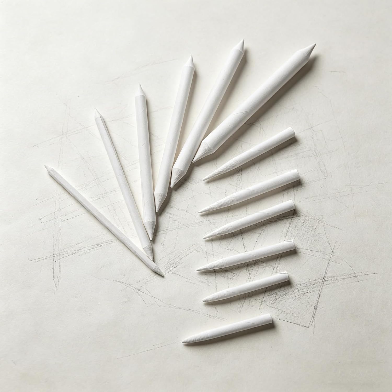 OFFSCH 36pcs Blending Stumps Tortillions, Sketch Drawing Tools, Drawing Blenders Shading Paper Stump Artist Sketch Tools for Pencil Artwork
