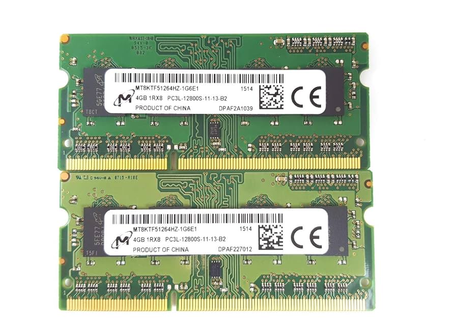 Micron 8GB (2 X 4GB) PC3L-12800S DDR3 1600MHz 204pin SODIMM