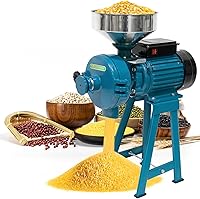 Vista 1 de NAIZEA Molinillo de cereales secos y húmedos, molinillos eléctricos de grano de maíz, máquina de grano comercial resistente de 3000 W 110 V, molino