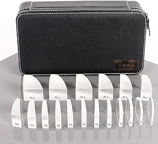 NICHOY Ophthalmic Instruments Loose Prism Set for Optometry with Leather Outer Box,Ophthalmic Prism,Quantitative Inspection of Optical Glass Strabismus(Color:A,Size:18pcs)