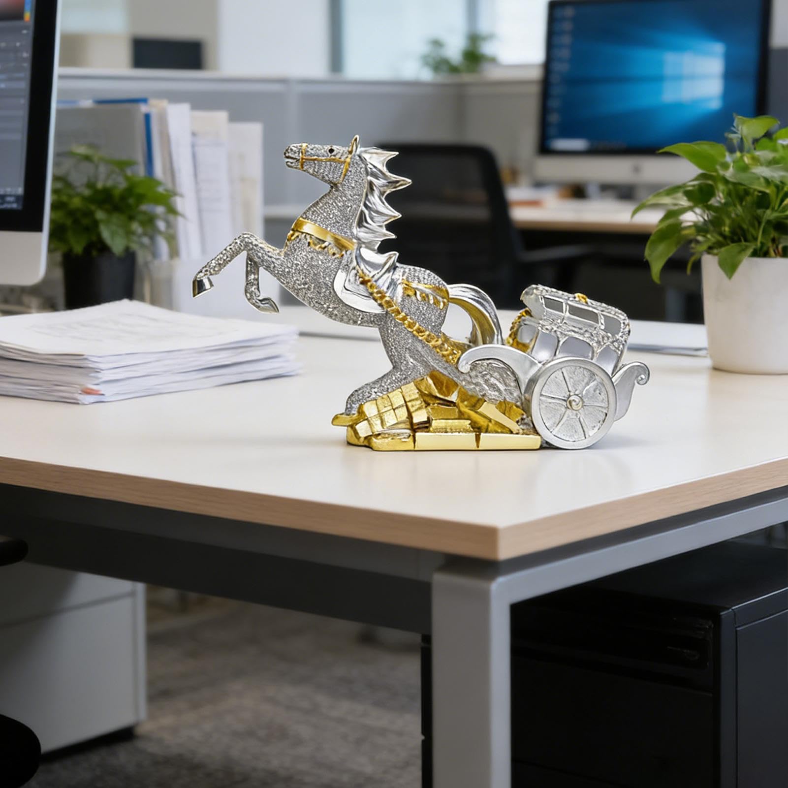 Estatuilla Del Año Del Caballo Recuerdo Del Año Nuevo Chino
