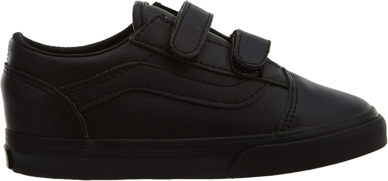 all black strap vans