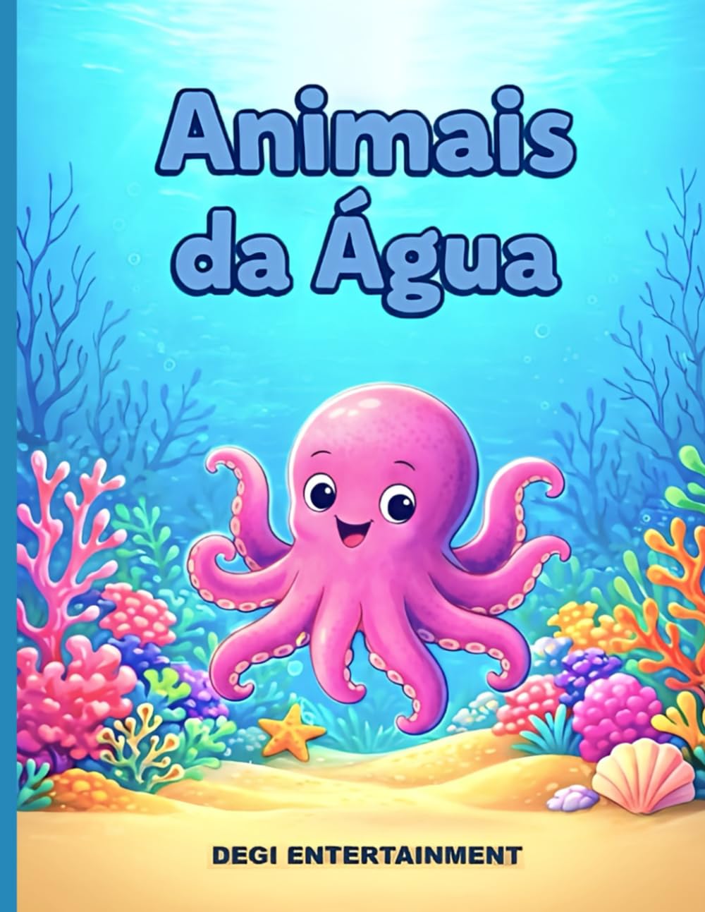 Animais da Água: Livro de Colorir Educativo para Crianças (Meu livro de colorir - Animais)